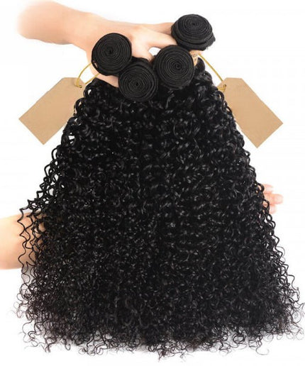 Virgin Hair Curly Weave 100% Human Hair Weave 4 Bundles