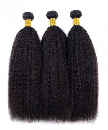 Yaki Human Hair Straight Hair Weaves 3 Bundles Deal Weave Virgin Hair