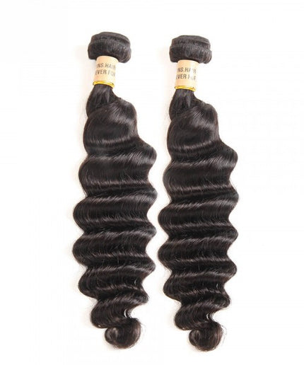 2 Bundles 100% Human Virgin Hair Loose Deep Human Virgin Hair