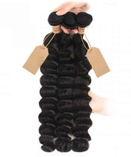 Human Virgin Hair Loose Deep Wave 4 Bundles