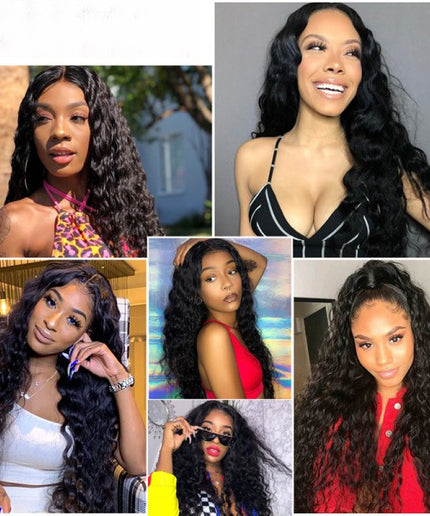 Human Virgin Hair Loose Deep Wave 4 Bundles