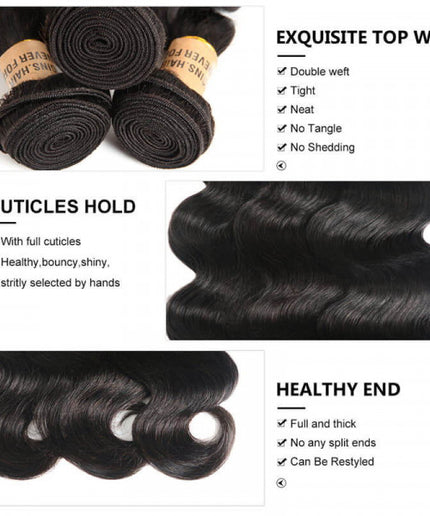 Body Wave Human Virgin Hair 4 Bundles Of Hair For Sale