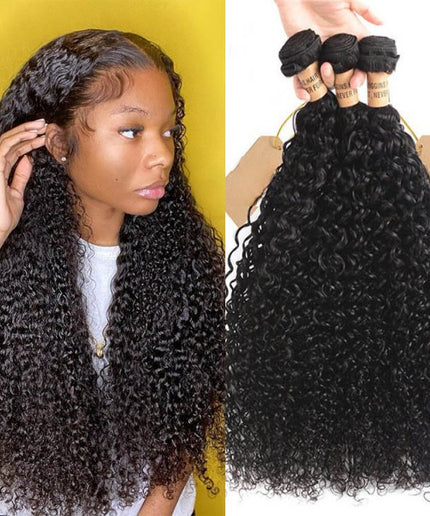 Real Hair Bundles Curly Weave 3pcs Human Hair Virgin Hair