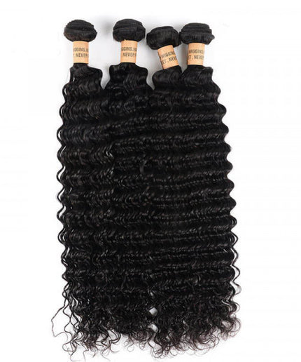 4Pcs/pack Deep Wave Hair Real Human Hair Bundles