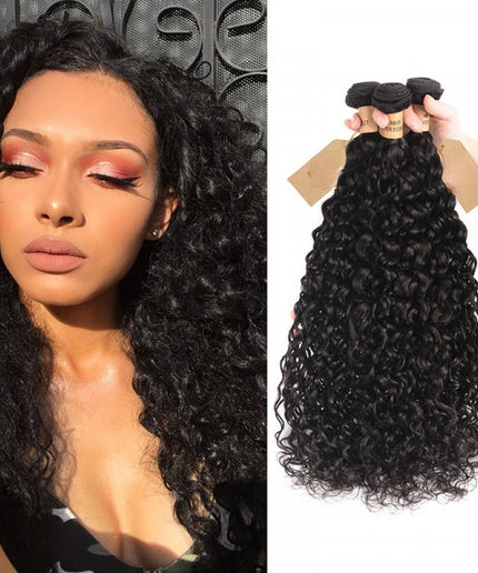 Virgin Natural Wave Hair Cheap Water Wave Human Hair 3 Bundles